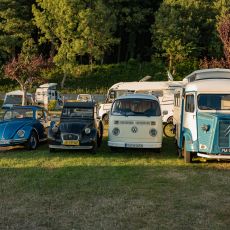 Classic car Meeting on camping